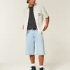Hellblaue, superweite Jeansshorts Hellblaue, superweite Jeansshorts