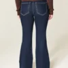 High-Rise Dark Wash Flare Jeans