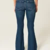 High-Rise Dark Wash Flare Jeans