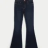 High-Rise Dark Wash Flare Jeans