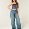 Hoch geschnittene Baggy-Jeans Hoch geschnittene Baggy-Jeans