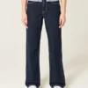 Hoch geschnittene Baggy-Jeans