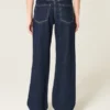 Hoch geschnittene Baggy-Jeans