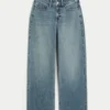Hoch geschnittene Baggy-Jeans Hoch geschnittene Baggy-Jeans