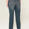 Hoch geschnittene Straight-Jeans in dunkler Waschung Hoch geschnittene Straight-Jeans in dunkler Waschung