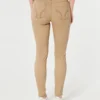 Hoch geschnittene, superenge Hose in Khaki Hoch geschnittene, superenge Hose in Khaki