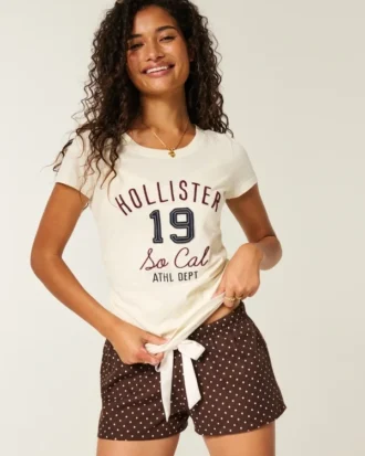 Holiday Vault Release Satin-Krawatte Flanell-Mini-Shorts
