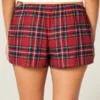 Holiday Vault Release Satin-Krawatte Flanell-Mini-Shorts Holiday Vault Release Satin-Krawatte Flanell-Mini-Shorts