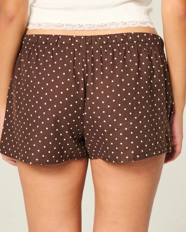 Holiday Vault Release Satin-Krawatte Flanell-Mini-Shorts Holiday Vault Release Satin-Krawatte Flanell-Mini-Shorts