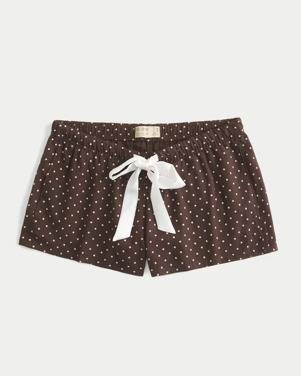 Holiday Vault Release Satin-Krawatte Flanell-Mini-Shorts Holiday Vault Release Satin-Krawatte Flanell-Mini-Shorts