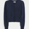 Hollister Comfy Cloud Bow Pocket Cardigan Hollister Comfy Cloud Bow Pocket Cardigan