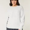 Hollister Comfy Cloud Strickpullover mit Zopfmuster Hollister Comfy Cloud Strickpullover mit Zopfmuster