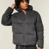 Hollister Feel Good Fleece-Daunenjacke Hollister Feel Good Fleece-Daunenjacke