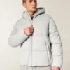 Hollister Feel Good Fleece-Daunenjacke Hollister Feel Good Fleece-Daunenjacke