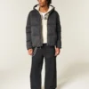 Hollister Feel Good Fleece-Daunenjacke Hollister Feel Good Fleece-Daunenjacke