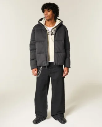 Hollister Feel Good Fleece-Daunenjacke