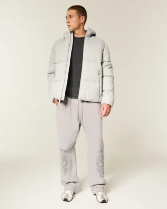 Hollister Feel Good Fleece-Daunenjacke
