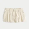 Hollister Livvy Low-Rise Shorts aus Leinenmischung 3″