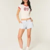 Hollister Livvy Shorts aus Leinenmischung mit niedriger Leibhöhe Hollister Livvy Shorts aus Leinenmischung mit niedriger Leibhöhe