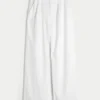 Hollister Livvy Ultra High-Rise Hose aus Leinenmischung mit weitem Bein