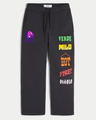 Hollister x Taco Bell Baggy Sweatpants mit Grafikprint
