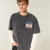 Hollister x Taco Bell Boxy Heavyweight Graphic Tee Hollister x Taco Bell Boxy Heavyweight Graphic Tee