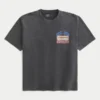 Hollister x Taco Bell Boxy Heavyweight Graphic Tee Hollister x Taco Bell Boxy Heavyweight Graphic Tee