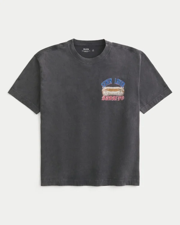 Hollister x Taco Bell Boxy Heavyweight Graphic Tee Hollister x Taco Bell Boxy Heavyweight Graphic Tee