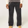 Hollister x Taco Bell Washed Black Embroidered Graphic Baggy Jeans Hollister x Taco Bell Washed Black Embroidered Graphic Baggy Jeans