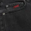 Hollister x Taco Bell Washed Black Embroidered Graphic Baggy Jeans Hollister x Taco Bell Washed Black Embroidered Graphic Baggy Jeans