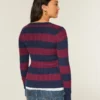 Ikonischer Pullover mit V-Ausschnitt und Zopfmuster Ikonischer Pullover mit V-Ausschnitt und Zopfmuster