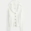 Kapuzencardigan mit Kunstfellbesatz Kapuzencardigan mit Kunstfellbesatz