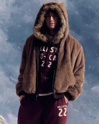 Kapuzenjacke aus Kunstfell