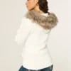 Kapuzenjacke mit Kunstfellbesatz und Logo-Grafik Kapuzenjacke mit Kunstfellbesatz und Logo-Grafik