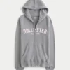 Kapuzenjacke mit Kunstfellbesatz und Logo-Grafik Kapuzenjacke mit Kunstfellbesatz und Logo-Grafik