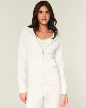 Kapuzenjacke mit Reißverschluss