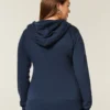Kapuzenjacke mit Stern-Grafik und Reißverschluss Kapuzenjacke mit Stern-Grafik und Reißverschluss