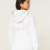 Kapuzenjacke mit Waffelfutter und Reißverschluss Logo-Grafik-Kapuzenjacke Kapuzenjacke mit Waffelfutter und Reißverschluss Logo-Grafik-Kapuzenjacke