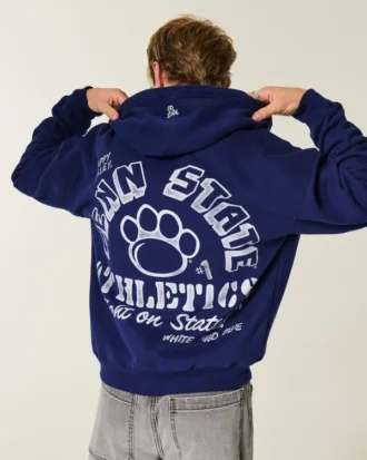 kastenfrmiger zip up hoodie mit penn state university nittany lions grafik 2 330x413 - Kastenf&ouml;rmiger Zip-Up-Hoodie mit Penn State University Nittany Lions-Grafik