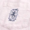 Kastenförmiges Kurzarm-Shirt aus Leinenmischung mit Key West-Grafik Kastenförmiges Kurzarm-Shirt aus Leinenmischung mit Key West-Grafik