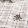 Kastenförmiges Kurzarm-Shirt mit Pilz-Grafik Kastenförmiges Kurzarm-Shirt mit Pilz-Grafik