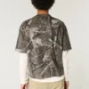 Kastenförmiges, schweres Crop-T-Shirt mit Camouflage-Print Kastenförmiges, schweres Crop-T-Shirt mit Camouflage-Print