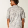 Kastenförmiges, schweres Micro-Logo-T-Shirt mit Rundhalsausschnitt