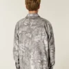 Kastig geschnittenes Flanellhemd mit Camouflage-Muster