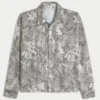 Kastig geschnittenes Flanellhemd mit Camouflage-Muster