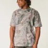 Kastig geschnittenes, schweres Camouflage-T-Shirt Kastig geschnittenes, schweres Camouflage-T-Shirt