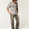 Kastig geschnittenes, schweres Camouflage-T-Shirt Kastig geschnittenes, schweres Camouflage-T-Shirt