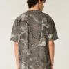 Kastig geschnittenes, schweres Camouflage-T-Shirt Kastig geschnittenes, schweres Camouflage-T-Shirt
