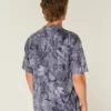 Kastig geschnittenes, schweres Camouflage-T-Shirt
