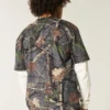 Kastig geschnittenes, schweres Camouflage-T-Shirt